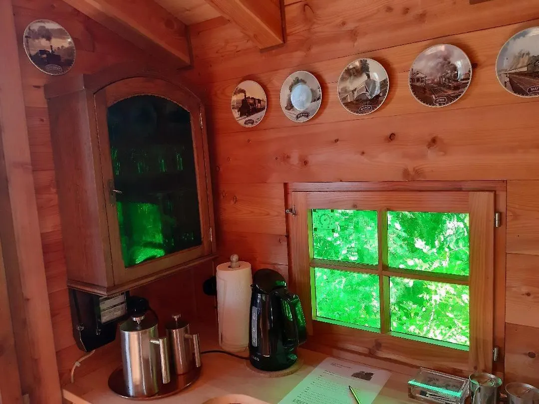 Baumhaus Wolfshoehle Fischach Dağ evi