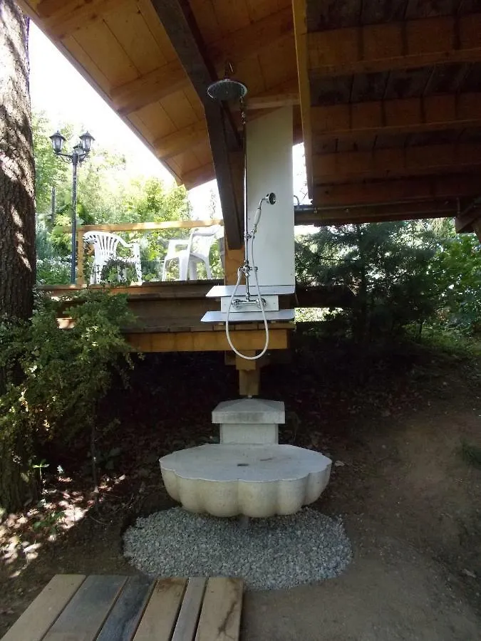 Dağ evi Baumhaus Wolfshoehle Fischach Almanya